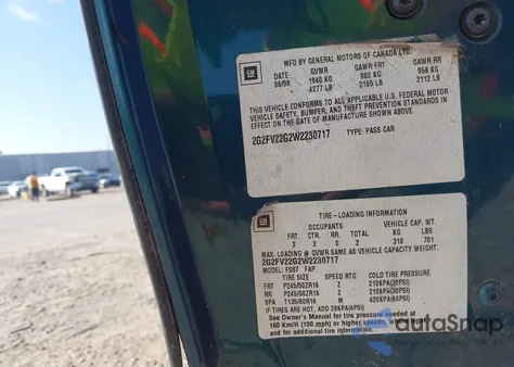 1998 Pontiac Firebird Trans Am z USA, uszkodzony, nr VIN 2G2FV22G2W2230717